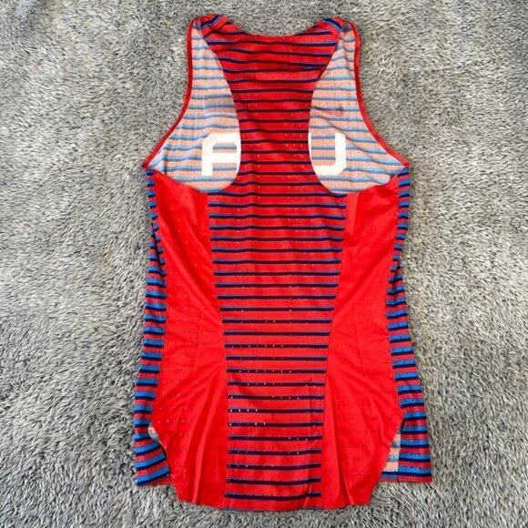 Nike Pro Elite Team USA Track Singlet Size Small TALL Men Red Blue AO8502-XXX - Picture 2 of 6